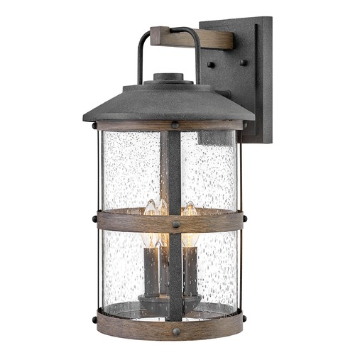 Hinkley Lakehouse 19.75-Inch Aged Zinc & Driftwood Grey Outdoor Wall Light by Hinkley Lighting 2685DZ