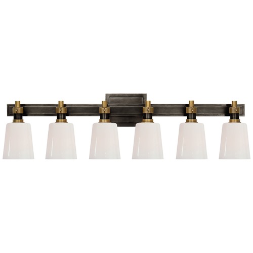 Visual Comfort Signature Collection Thomas OBrien Bryant Bath Light in Bronze & Brass by Visual Comfort Signature TOB2154BZHABWG