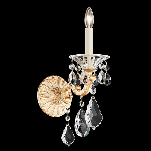 Schonbek Lighting Schonbek Worldwide Lighting La Scala Parchment Gold Sconce 5000-27R