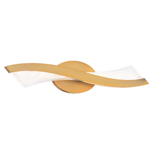 Modern Forms by WAC Lighting Modern Forms Ascot Aged Brass LED Vertical Bathroom Light WS-46422-AB