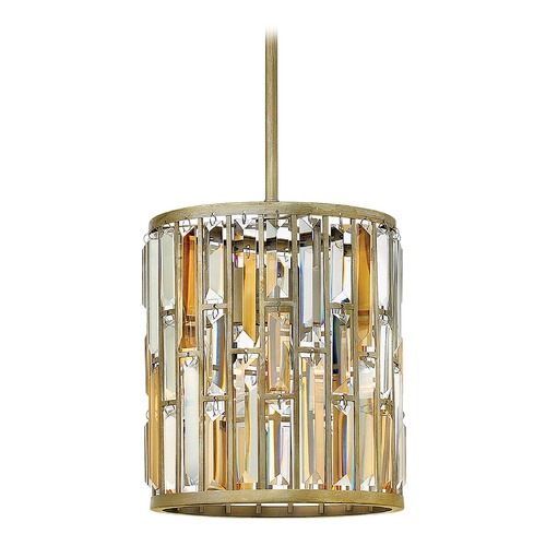 Fredrick Ramond Gemma 10.25-Inch Crystal Pendant in Silver Leaf by Fredrick Ramond FR33737SLF