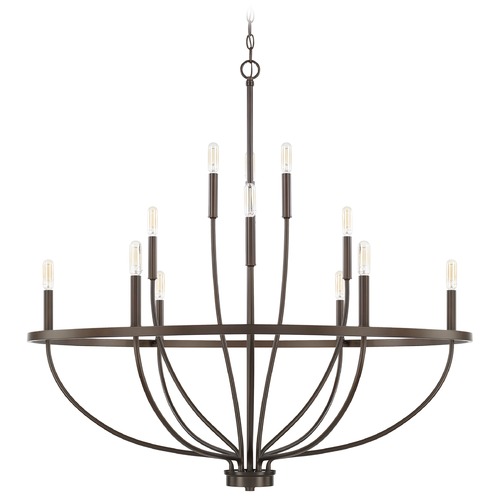 HomePlace by Capital Lighting Greyson 12-Light Chandelier in Bronze by HomePlace by Capital Lighting 428501BZ