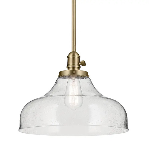 Kichler Lighting Avery 14.50-Inch Pendant in Natural Brass by Kichler Lighting  43906NBR