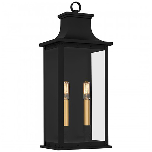 Quoizel Lighting Quoizel Lighting Abernathy Matte Black Outdoor Wall Light ABY8408MBK