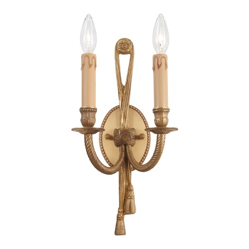 Metropolitan Lighting Metropolitan Antique Gold Sconce by Metropolitan Lighting N9681B