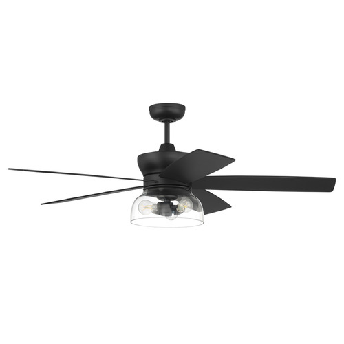 Craftmade Lighting Gibson Flat Black LED Ceiling Fan by Craftmade Lighting GBN52FB5