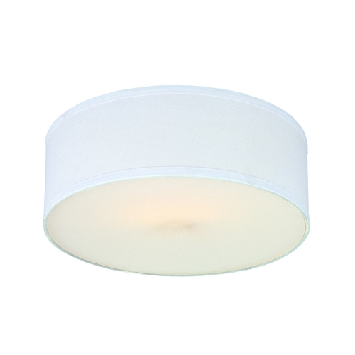 Design Classics Lighting 15-Inch White Linen Drum Shade for Milo Collection by Design Classics SH9461DIF