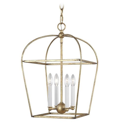 Visual Comfort Studio Collection Chapman & Meyers Stonington 21-Inch Antique Gild Open Frame Lantern by Visual Comfort Studio CC1084ADB