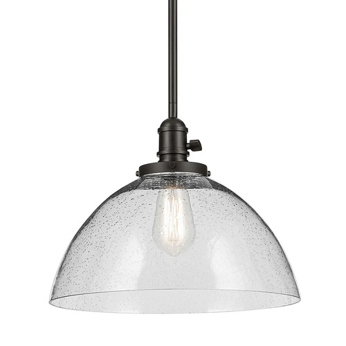 Kichler Lighting Kichler Lighting Avery Olde Bronze Pendant Light with Bowl / Dome Shade 43912OZ