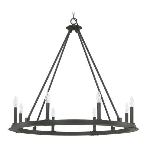 Capital Lighting Pearson 36-Inch Chandelier in Black Iron by Capital Lighting 4918BI-000