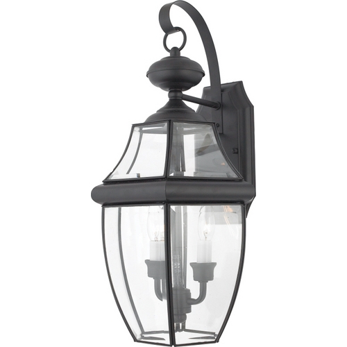Quoizel Lighting Newbury Outdoor Wall Light in Mystic Black by Quoizel Lighting NY8317K
