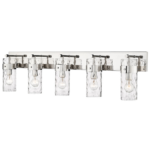 Z-Lite Fontaine Polished Nickel Bathroom Light by Z-Lite 3035-5V-PN