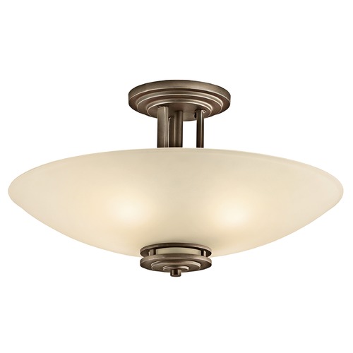 Kichler Lighting Hendrik 24-Inch Semi-Flush Mount in Olde Bronze by Kichler Lighting 3677OZ