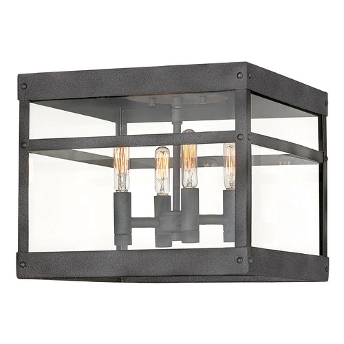 Hinkley Porter Aged Zinc Flush Mount by Hinkley Lighting 2803DZ