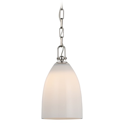Visual Comfort Signature Collection Chapman & Myers Andros Pendant in Polished Nickel by Visual Comfort Signature CHC5425PNWG