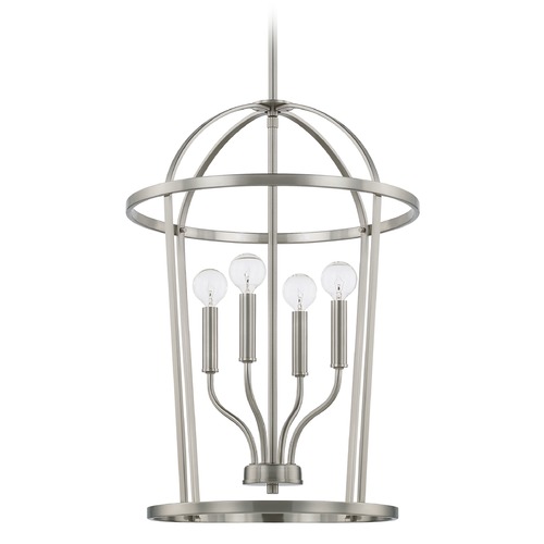HomePlace by Capital Lighting Greyson 16-Inch Brushed Nickel Pendant by HomePlace by Capital Lighting 528541BN