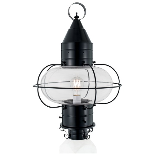 Norwell Lighting Classic Onion Black Post Light 1510-BL-CL
