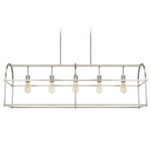 HomePlace by Capital Lighting Aubrey 45.75-Inch Linear Pendant in Brushed Nickel by HomePlace by Capital Lighting 825751BN
