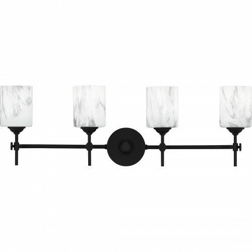 Quoizel Lighting Aria 4-Light Bath Light in Matte Black by Quoizel Lighting ARI8631MBK
