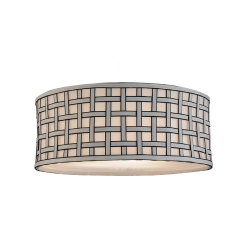Design Classics Lighting 18-Inch Silver Drum Shade for Milo Collection by Design Classics SH7489DIF