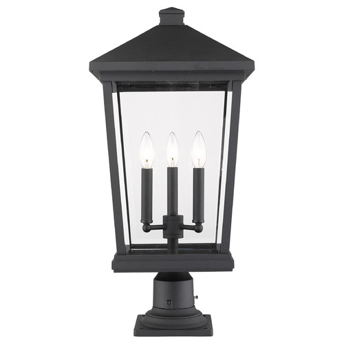 Z-Lite Beacon Black Post Light by Z-Lite 568PHXLR-533PM-BK