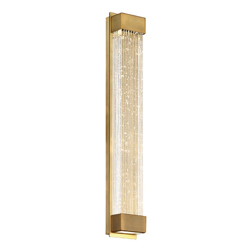 Modern Forms by WAC Lighting Tower 20-Inch LED Sconce in Aged Brass 3500K by Modern Forms WS-58820-AB
