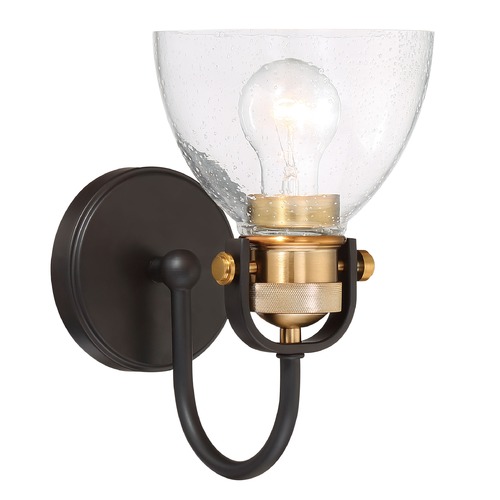 Minka Lavery Monico Bronze with Brass Sconce by Minka Lavery 3361-416