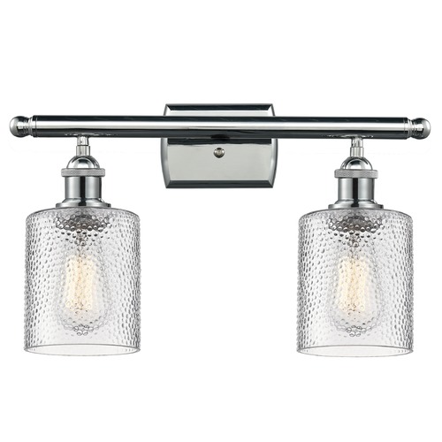 Innovations Lighting Cobbleskill Polished Chrome Bathroom Light by Innovations Lighting 516-2W-PC-G112