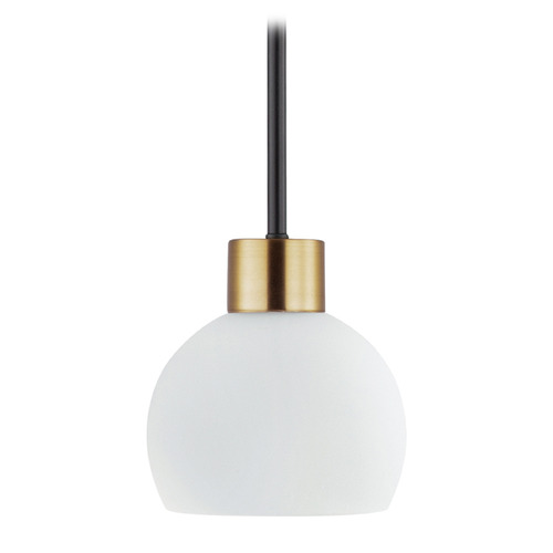 Maxim Lighting Maxim Lighting Coraline Bronze & Satin Brass Mini-Pendant Light with Bowl / Dome Shade 91270SWBZSBR