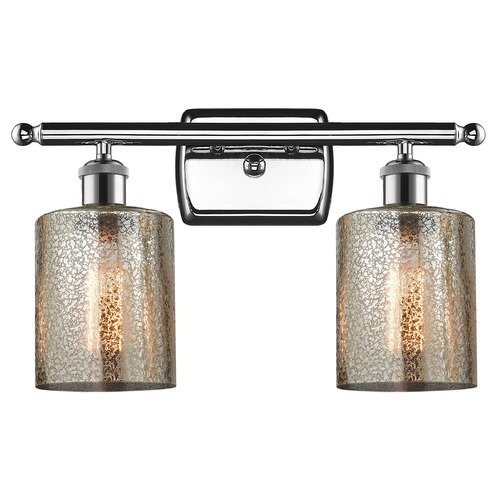 Innovations Lighting Cobbleskill Polished Chrome Bathroom Light by Innovations Lighting 516-2W-PC-G116