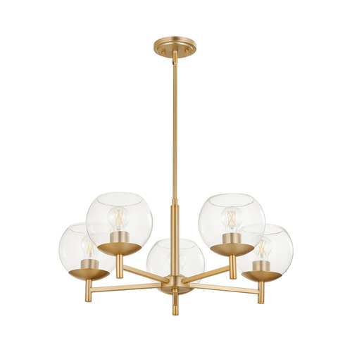 Quorum Lighting Lyon 27-Inch Chandelier in Aged Brass by Quorum Lighting 678-5-80