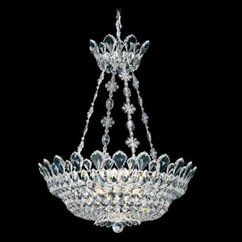 Schonbek Lighting Schonbek Worldwide Lighting Trilliane Polished Stainless Steel Pendant Light with Bowl / Dome Shade 5799R