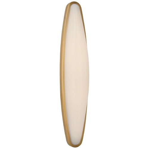 Visual Comfort Signature Collection Aerin Ezra Large Bath Sconce in Antique Brass by Visual Comfort Signature ARN2401HABWG