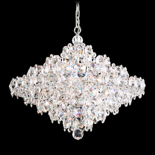 Schonbek Lighting Schonbek Worldwide Lighting Baronet Polished Stainless Steel Pendant Light with Abstract Shade BN1024N-401R