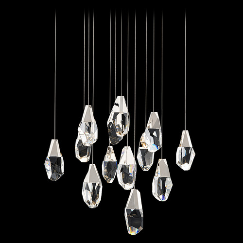 Schonbek Beyond Schonbek Beyond Martini Polished Nickel LED Multi-Light Pendant BPD20213SO-PN