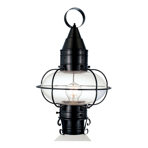 Norwell Lighting Classic Onion Black Post Light 1511-BL-CL