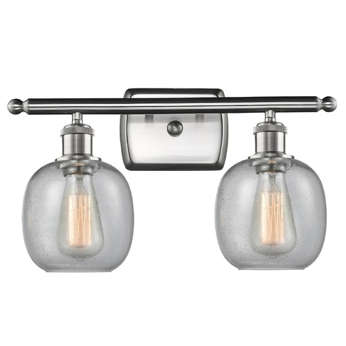 Innovations Lighting Belfast Brushed Satin Nickel Bathroom Light by Innovations Lighting 516-2W-SN-G104