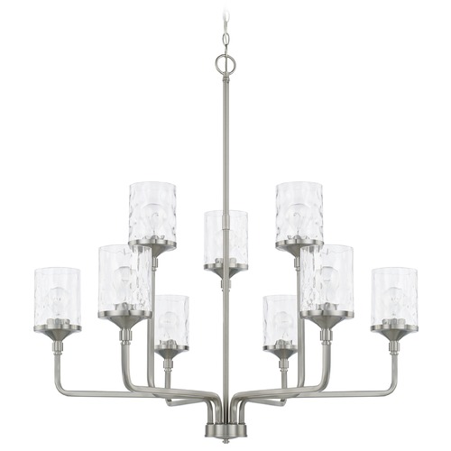 HomePlace by Capital Lighting Colton 9-Light Chandelier in Brushed Nickel by HomePlace by Capital Lighting 428891BN-451