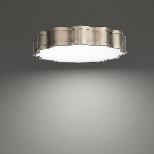 WAC Lighting Vaughan 16-Inch LED Flush Mount in Aged Brass 3000K by WAC Lighting FM-67116-BN