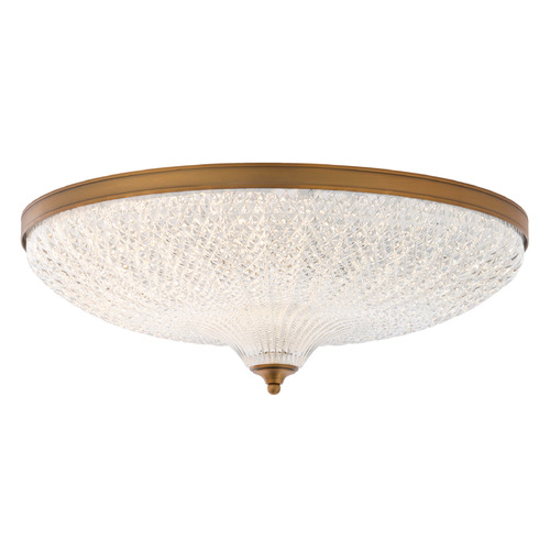 Schonbek Lighting Roma Aged Brass LED Flushmount Light by Schonbek Lighting S6020-700O