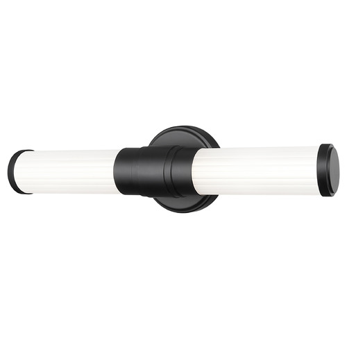 Z-Lite Z-Lite Warwick Matte Black LED Vertical Bathroom Light 1020-18W-MB-LED