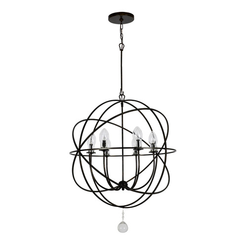 Crystorama Lighting Solaris 6-Light Outdoor Pendant in Bronze by Crystorama Lighting SOL-9328-EB