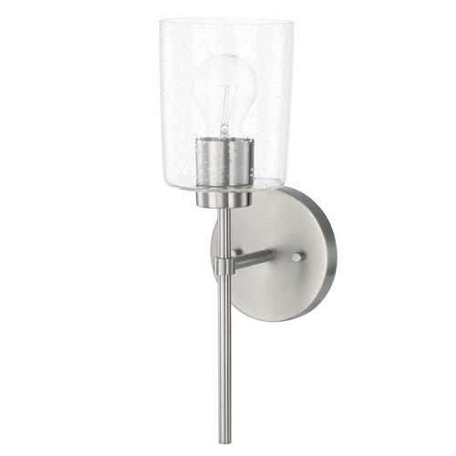 HomePlace by Capital Lighting Greyson 15.50-Inch Brushed Nickel Sconce by HomePlace by Capital Lighting 628511BN-449