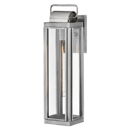 Hinkley Sag Harbor 21.25-Inch Antique Brushed Aluminum Outdoor Wall Light by Hinkley Lighting 2845AL