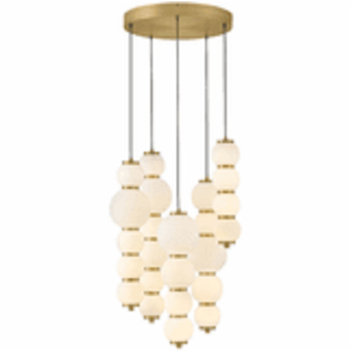 Hinkley Trigo 20-Inch Abstract Chandelier in Brass by Hinkley Lighting 47395LCB