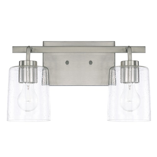 HomePlace by Capital Lighting Greyson 14.50-Inch Brushed Nickel Bath Light by HomePlace by Capital Lighting 128521BN-449