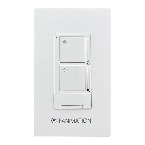 Fanimation Fans Kwartet 3-Speed CCT Fan & Downlight Wall Control by Fanimation Fans WT503WH
