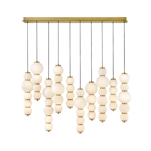 Hinkley Trigo 52-Inch Linear LED Pendant in Brass by Hinkley Lighting 47396LCB