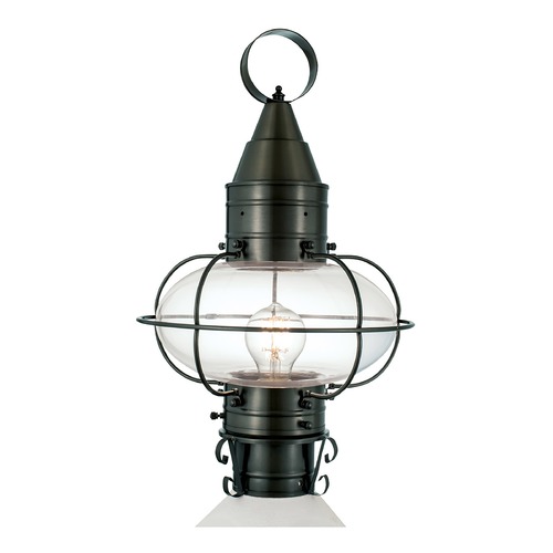 Norwell Lighting Classic Onion Gun Metal Post Light 1511-GM-CL