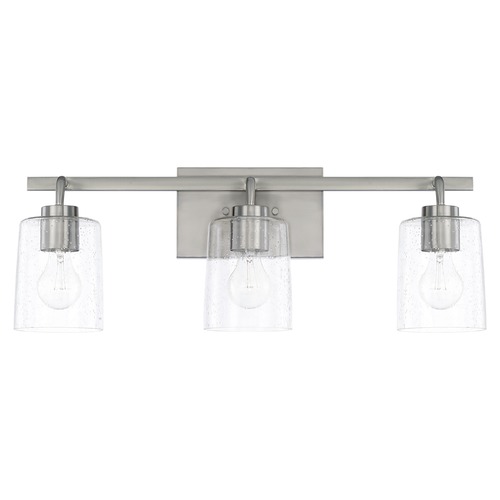 HomePlace by Capital Lighting Greyson 25-Inch Brushed Nickel Bath Light by HomePlace by Capital Lighting 128531BN-449